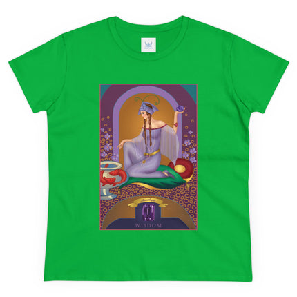 February & Amethyst (from the Gem Series) by Sofia Chiostri Women's Midweight Cotton Tee
