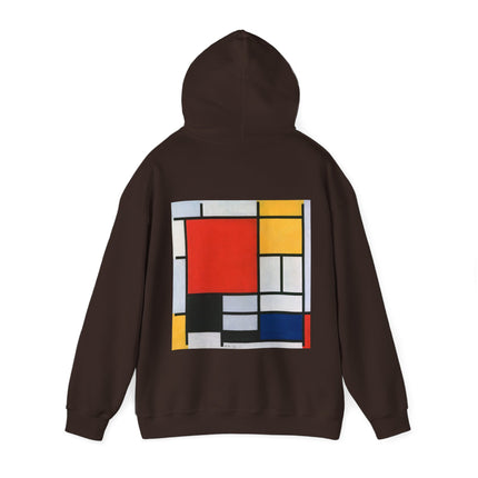 Composition with Red, Yellow, Blue, and Black by Piet Mondrian Heavy Blend™ Hooded Sweatshirt