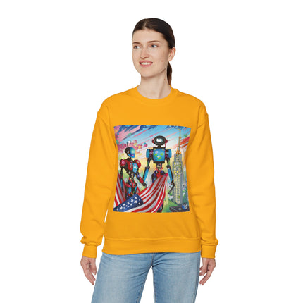 High Fashion Cyberpunk CIA Robots Unisex Heavy Blend™ Crewneck Sweatshirt