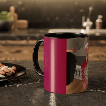 The Red Bird Colorful Mugs – Gentle Storybook Charm & Elegant Whimsy