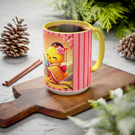Whimsical Springtime Exchange Colorful Mugs (11oz, 15oz)