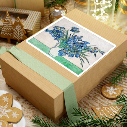 Irises by Vincent Van Gogh Kiss-Cut Stickers (4 Sizes)