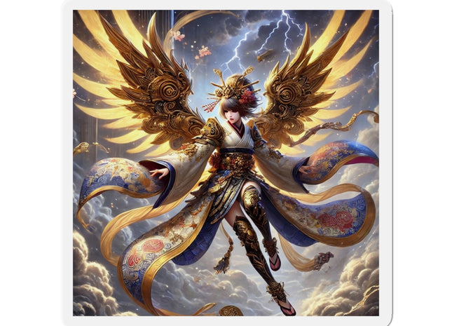 Valkyrie Descending Through Storm Die-Cut Magnets (4 Sizes)