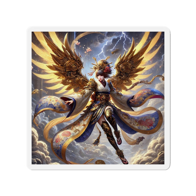 Valkyrie Descending Through Storm Die-Cut Magnets (4 Sizes)