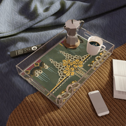 La décoration moderne dans le textile Pl. 2 by Gaston Charlet Acrylic Serving Tray