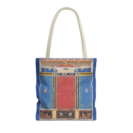 Trompe L’Oeil Designer Tote Bag – Columns, Swans and Vases (AOP)