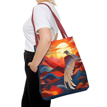 Falcon's Sunset Masterpiece Tote Bag (AOP)
