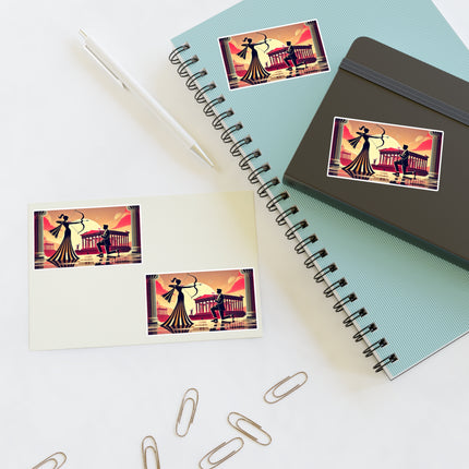 Art Deco Valentine's Romance Sticker Sheets