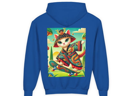 Dragon Dance on Wheels Youth Heavy Blend Hooded Sweatshirt