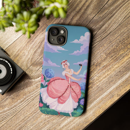 🎭🌸 The Lady Of The Secret Masquerade Phone Case – Art Deco Garden Fantasy