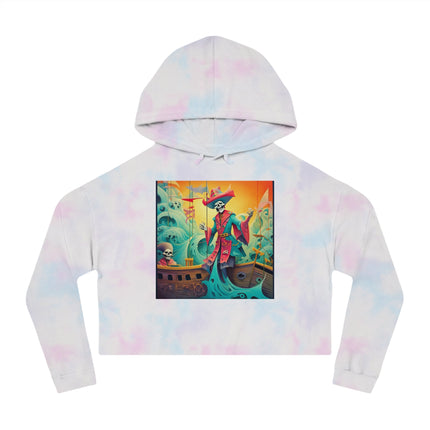 Skeleton Crew of the Misty Seas Women’s Cropped Hooded Sweatshirt