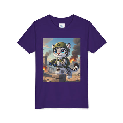 Snow Leopard Lookout Youth Short Sleeve Tee