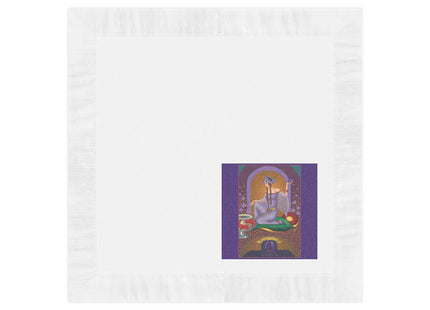 February & Amethyst (from the Gem Series) by Sofia Chiostri White Coined Napkins