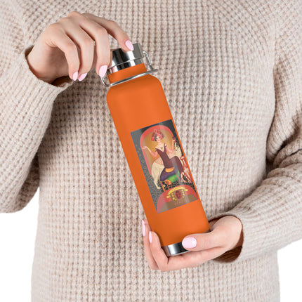 January & Garnet (from the Gem Series) by Sofia Chiostri Copper Vacuum Insulated Bottle, 22oz