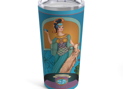 March & Aquamarine (Gem Series) by Sofia Chiostri Tumbler 20oz