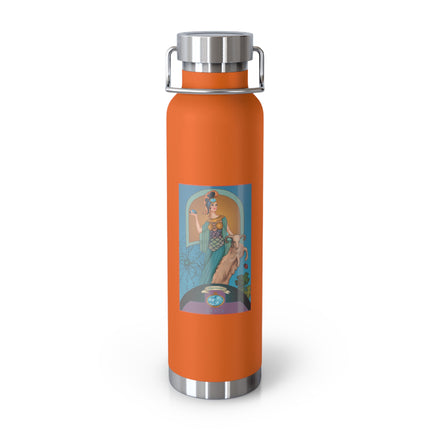 March & Aquamarine (Gem Series) by Sofia Chiostri Copper Vacuum Insulated Bottle, 22oz