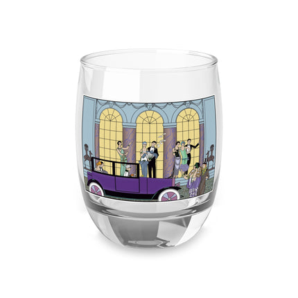 Au Revoir by George Barbier Whiskey Glass
