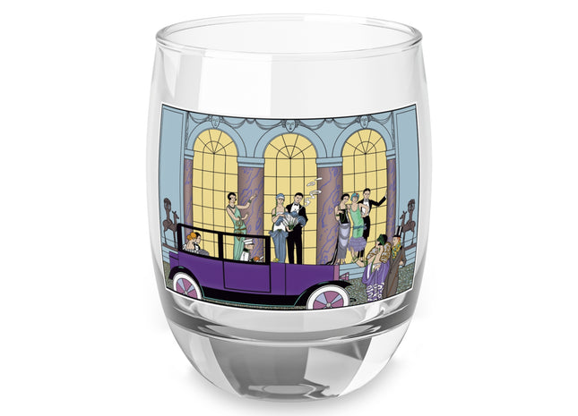 Au Revoir by George Barbier Whiskey Glass