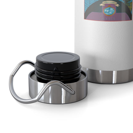 March & Aquamarine (Gem Series) by Sofia Chiostri Copper Vacuum Insulated Bottle, 22oz