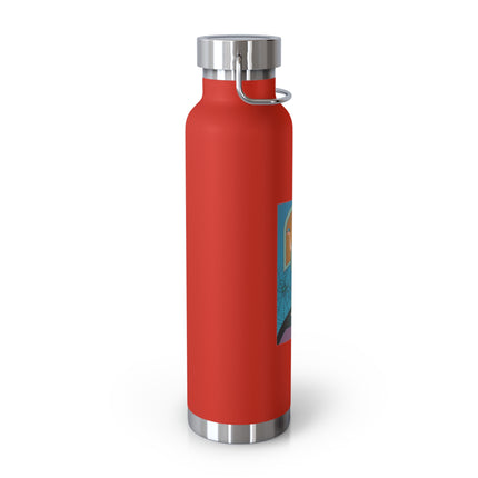 March & Aquamarine (Gem Series) by Sofia Chiostri Copper Vacuum Insulated Bottle, 22oz