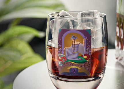 February & Amethyst (from the Gem Series) by Sofia Chiostri Whiskey Glass