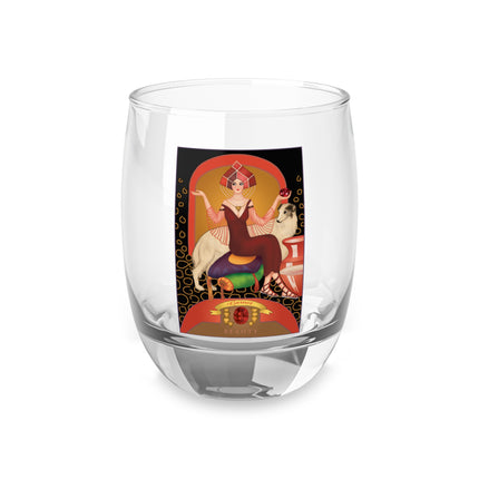 January & Garnet (from the Gem Series) by Sofia Chiostri Whiskey Glass