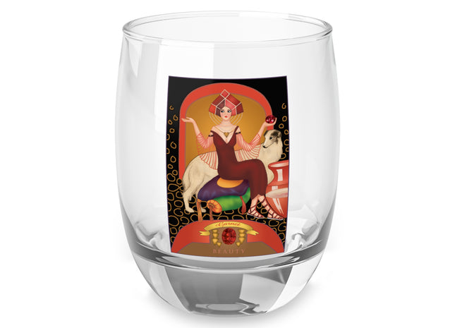 January & Garnet (from the Gem Series) by Sofia Chiostri Whiskey Glass