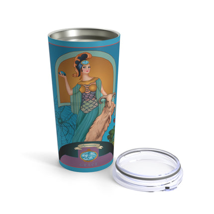 March & Aquamarine (Gem Series) by Sofia Chiostri Tumbler 20oz