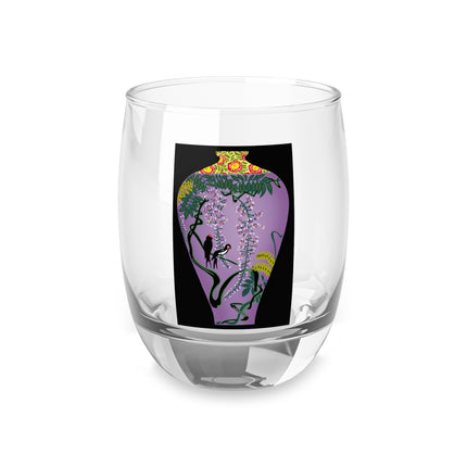 Purple Glazed Porcelain Vase Whiskey Glass