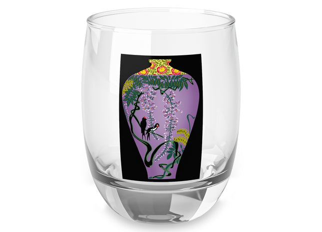 Purple Glazed Porcelain Vase Whiskey Glass