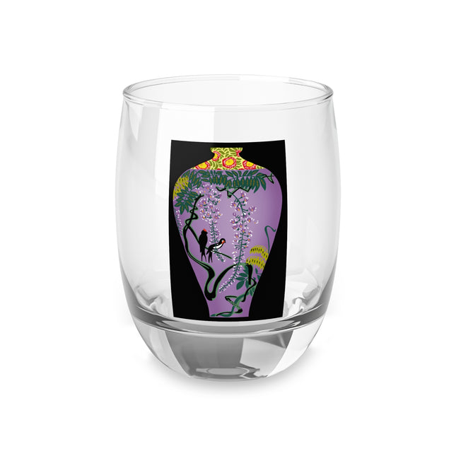 Purple Glazed Porcelain Vase Whiskey Glass