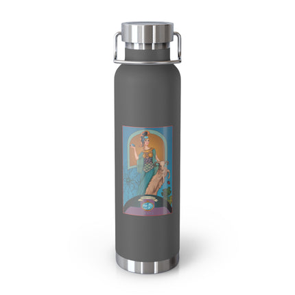 March & Aquamarine (Gem Series) by Sofia Chiostri Copper Vacuum Insulated Bottle, 22oz