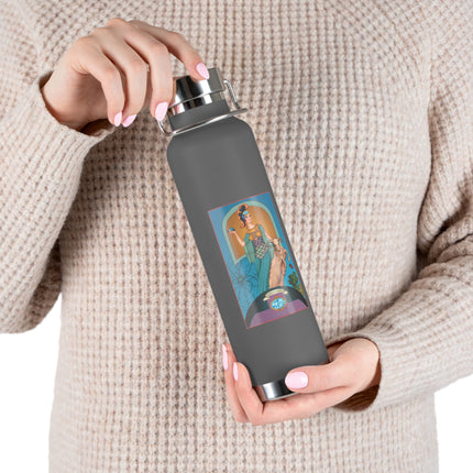 March & Aquamarine (Gem Series) by Sofia Chiostri Copper Vacuum Insulated Bottle, 22oz