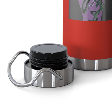 Purple Glazed Porcelain Vase Copper Vacuum Insulated Bottle, 22oz