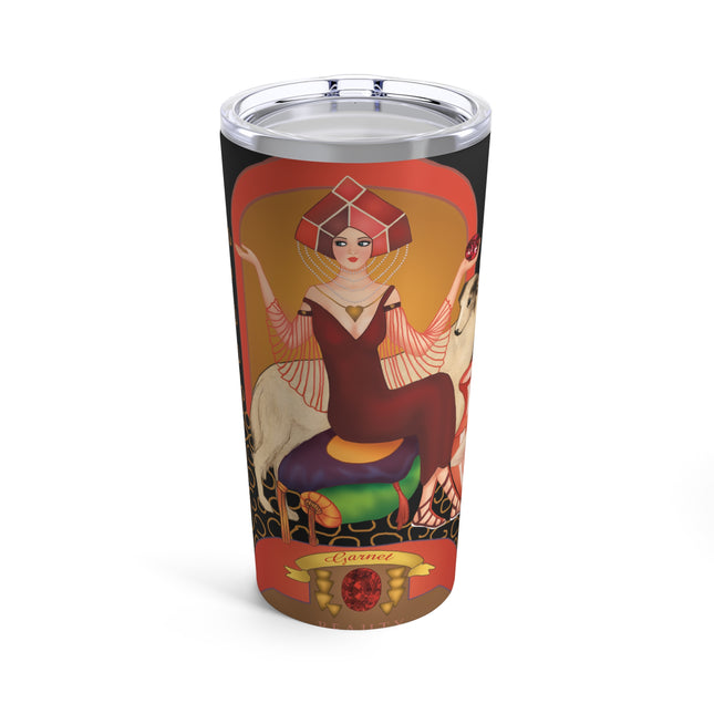 January & Garnet (from the Gem Series) by Sofia Chiostri Tumbler 20oz