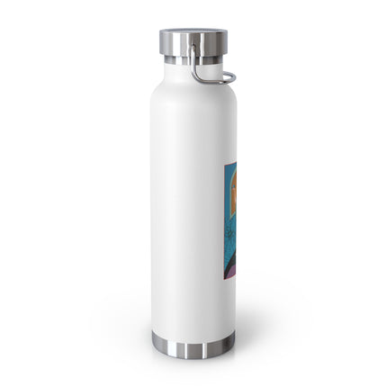 March & Aquamarine (Gem Series) by Sofia Chiostri Copper Vacuum Insulated Bottle, 22oz