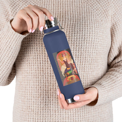 January & Garnet (from the Gem Series) by Sofia Chiostri Copper Vacuum Insulated Bottle, 22oz