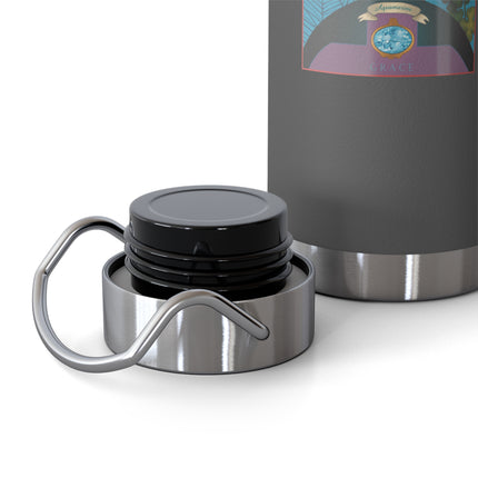 March & Aquamarine (Gem Series) by Sofia Chiostri Copper Vacuum Insulated Bottle, 22oz