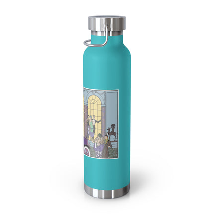Au Revoir by George Barbier Copper Vacuum Insulated Bottle, 22oz