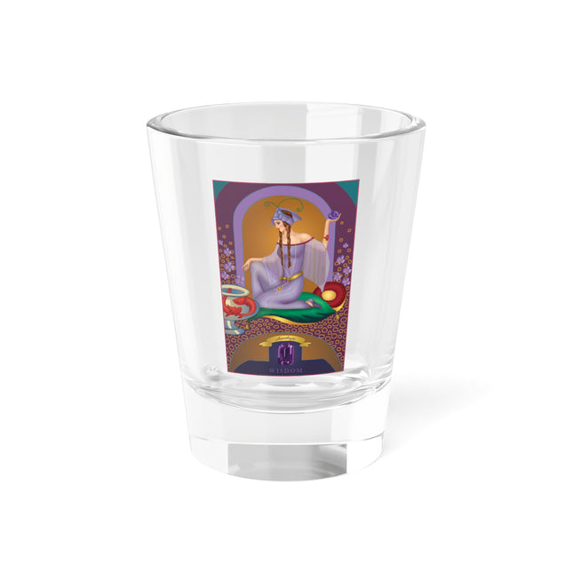 February & Amethyst (from the Gem Series) by Sofia Chiostri Shot Glass, 1.5oz