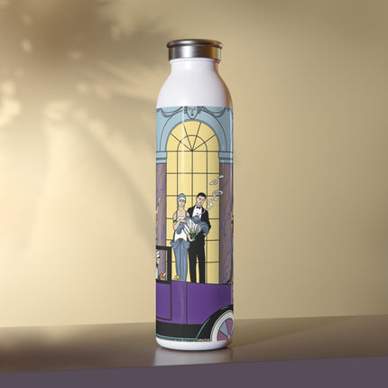 Au Revoir by George Barbier Slim Water Bottle