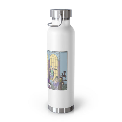 Au Revoir by George Barbier Copper Vacuum Insulated Bottle, 22oz