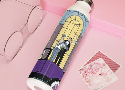 Au Revoir by George Barbier Slim Water Bottle