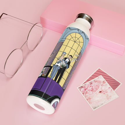 Au Revoir by George Barbier Slim Water Bottle