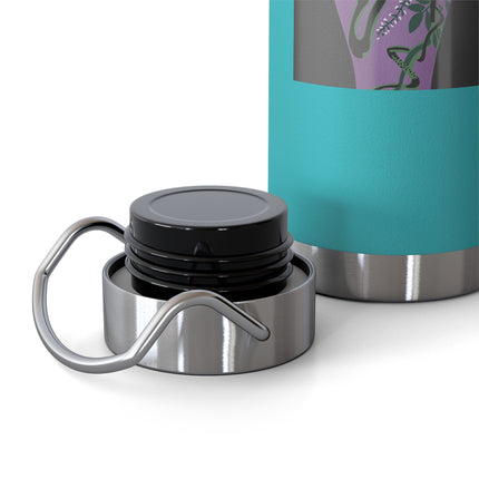 Purple Glazed Porcelain Vase Copper Vacuum Insulated Bottle, 22oz