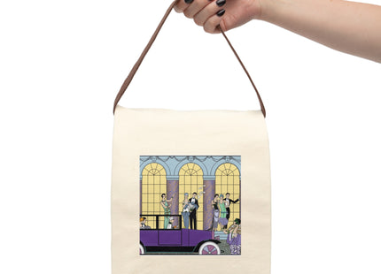 Au Revoir by George Barbier Canvas Lunch Bag With Strap