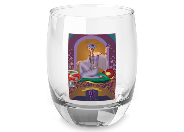 February & Amethyst (from the Gem Series) by Sofia Chiostri Whiskey Glass