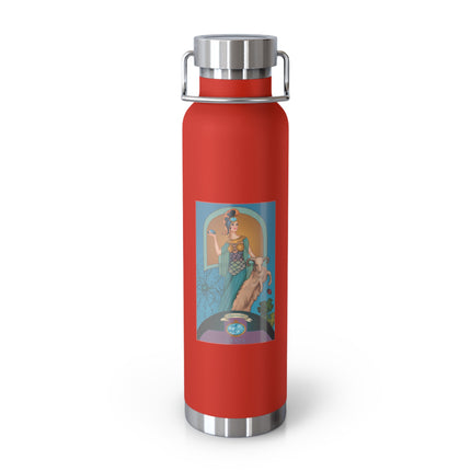 March & Aquamarine (Gem Series) by Sofia Chiostri Copper Vacuum Insulated Bottle, 22oz