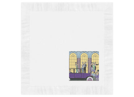 Au Revoir by George Barbier White Coined Napkins
