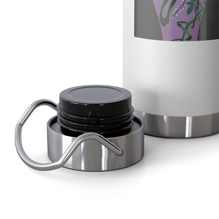 Purple Glazed Porcelain Vase Copper Vacuum Insulated Bottle, 22oz